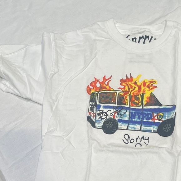 sorry in advance acab tee - small - Picture 2 of 3